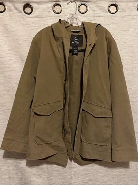 Men's Olive Hooded Field Jacket